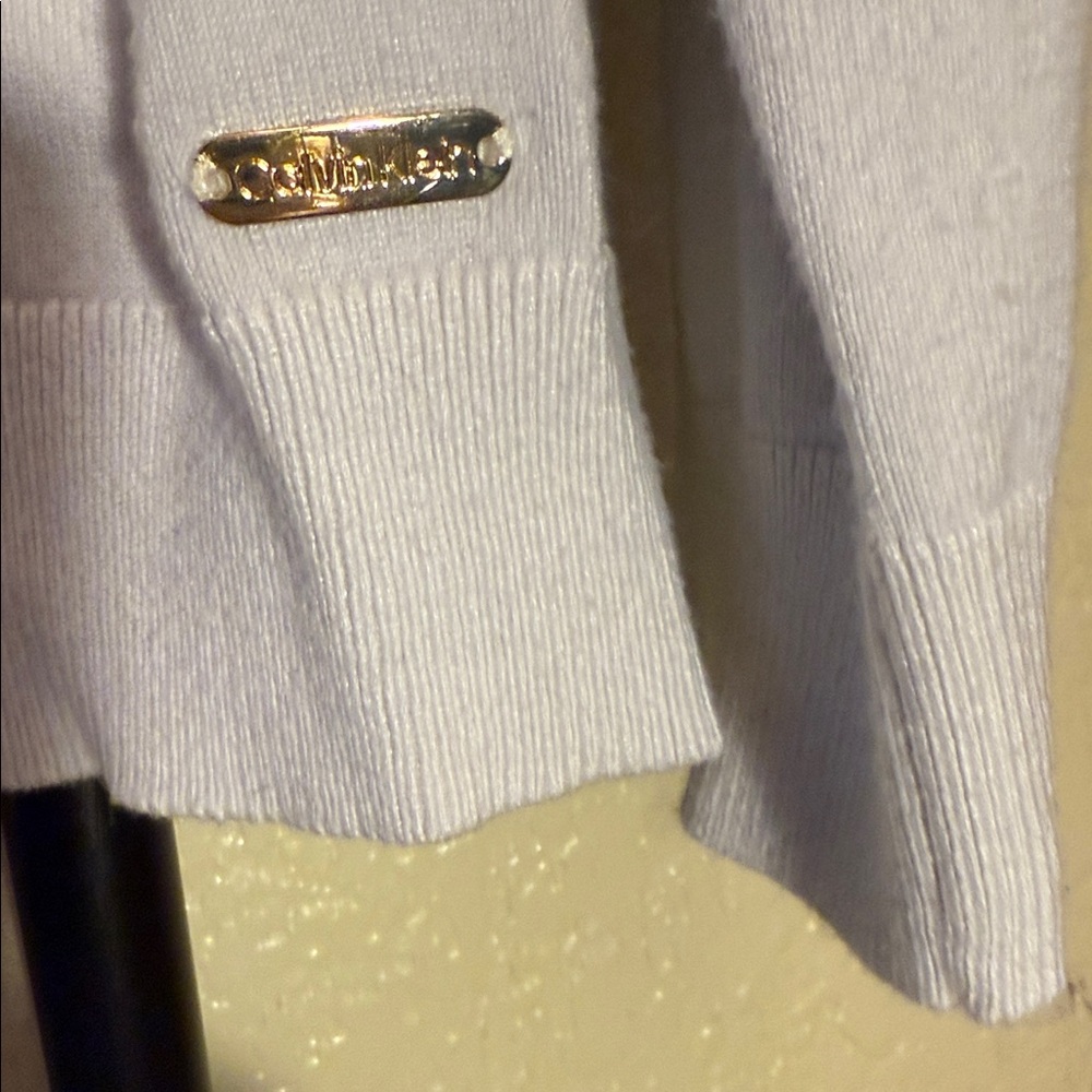 Calvin Klein Ivory Button-Up Cardigan - Picture 2 of 7